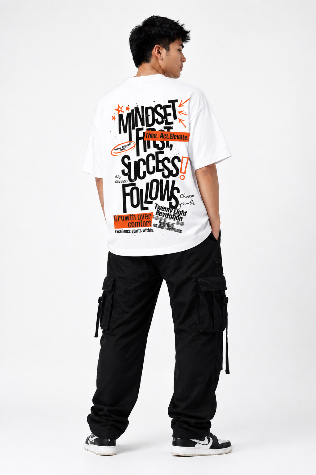 SUCCESS OVERSIZED WHITE TSHIRT