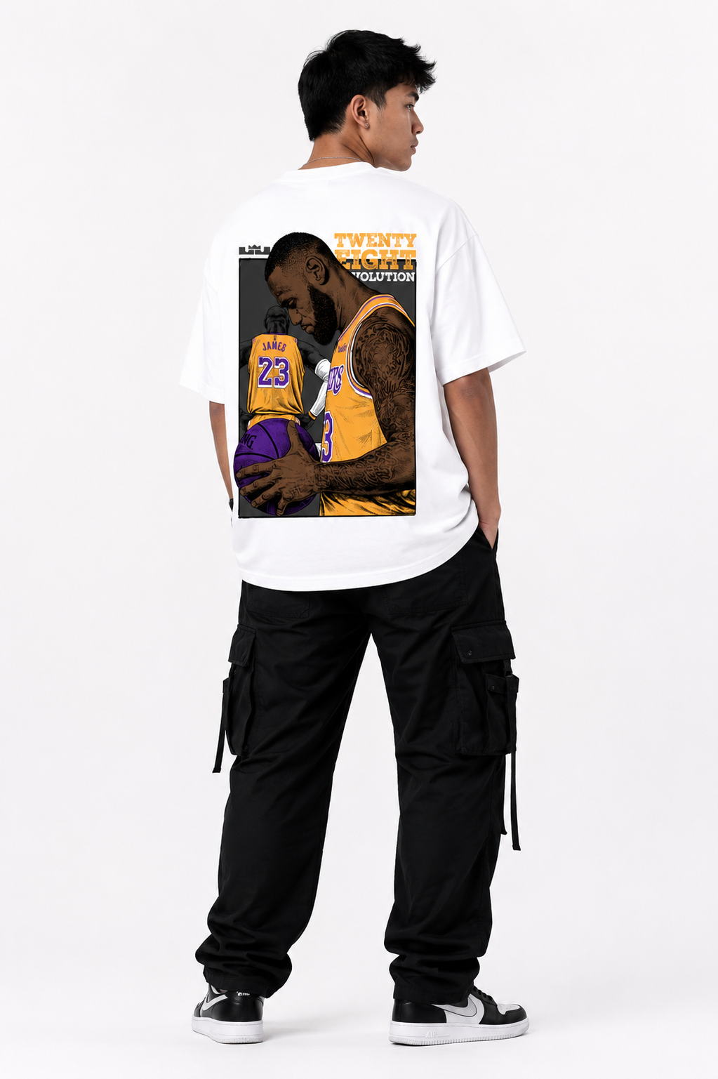 KING RETIRES OVERSIZED WHITE TSHIRT