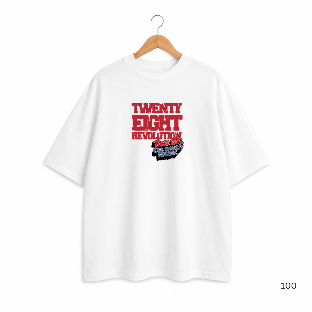THREE LEGENDS OVERSIZED WHITE TSHIRT