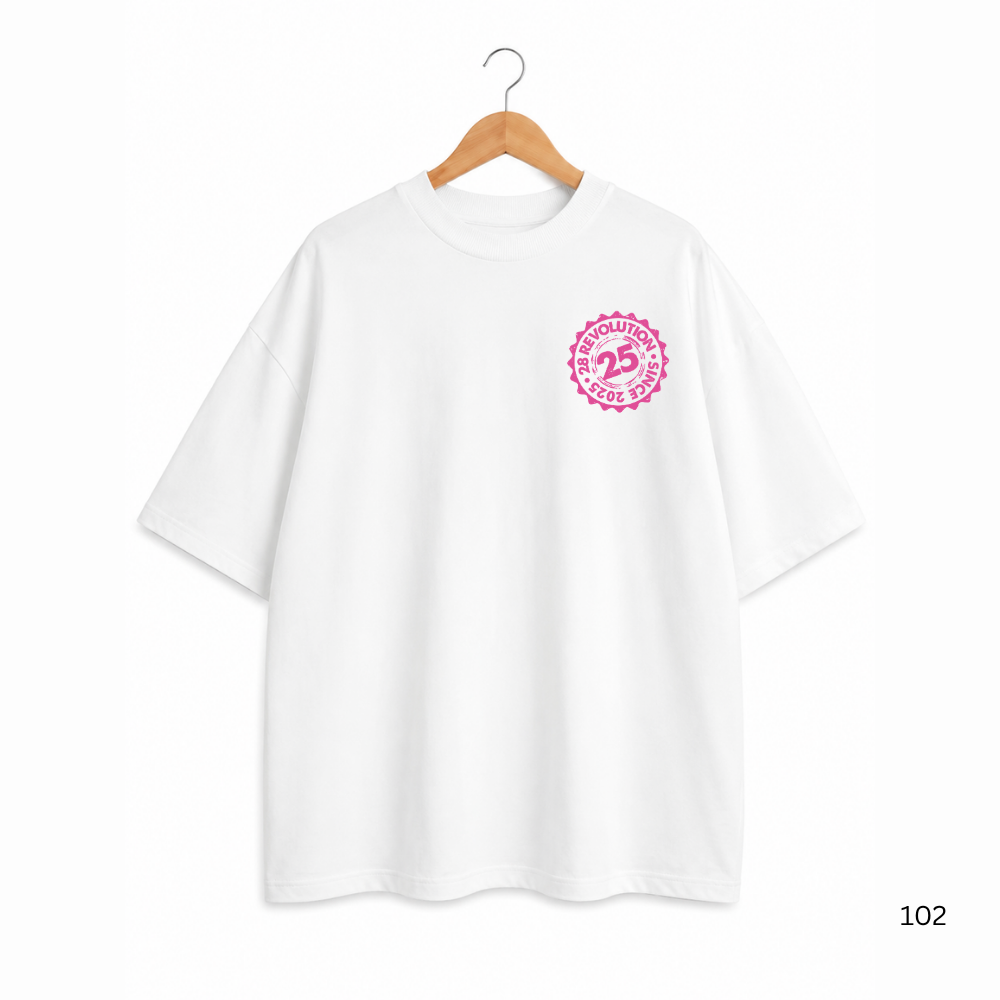 RISK OR REGRET OVERSIZED WHITE TSHIRT