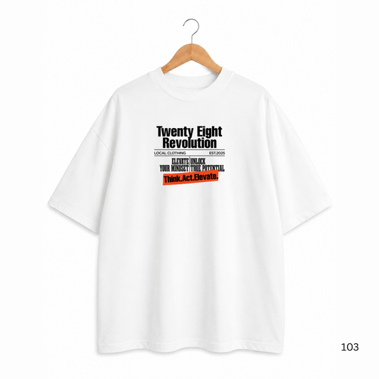 SUCCESS  OVERSIZED WHITE TSHIRT