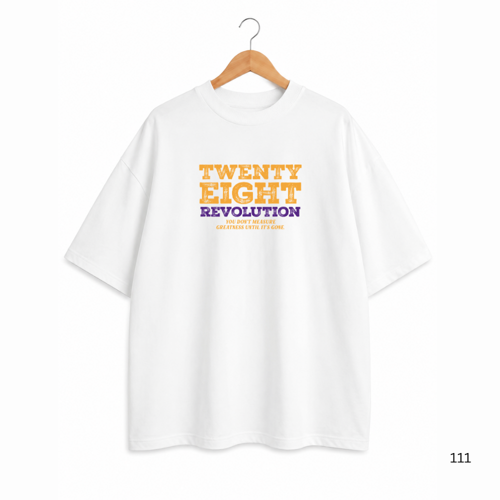 KING RETIRES OVERSIZED WHITE TSHIRT