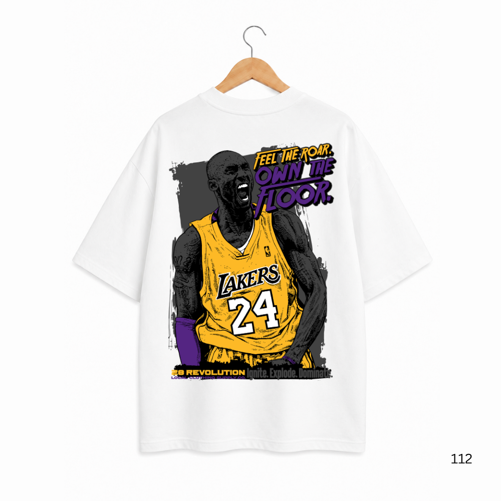FEEL THE ROAR OVERSIZED WHITE TSHIRT