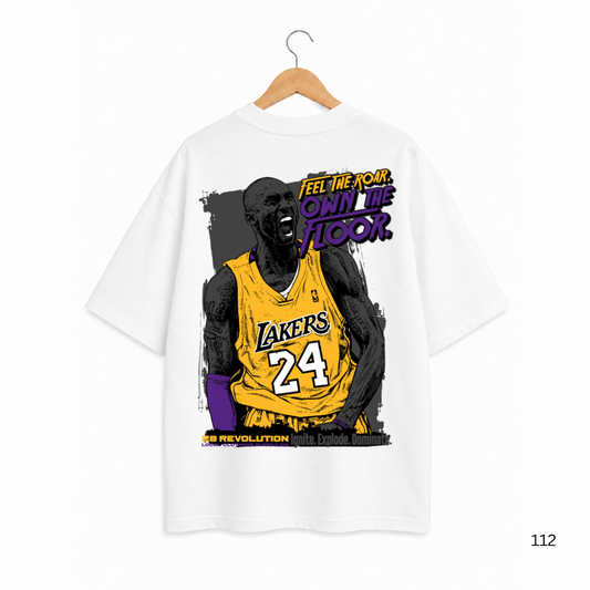 FEEL THE ROAR OVERSIZED WHITE TSHIRT