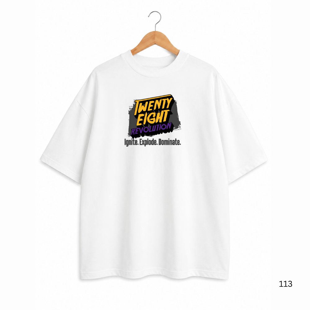 FEEL THE ROAR OVERSIZED WHITE TSHIRT