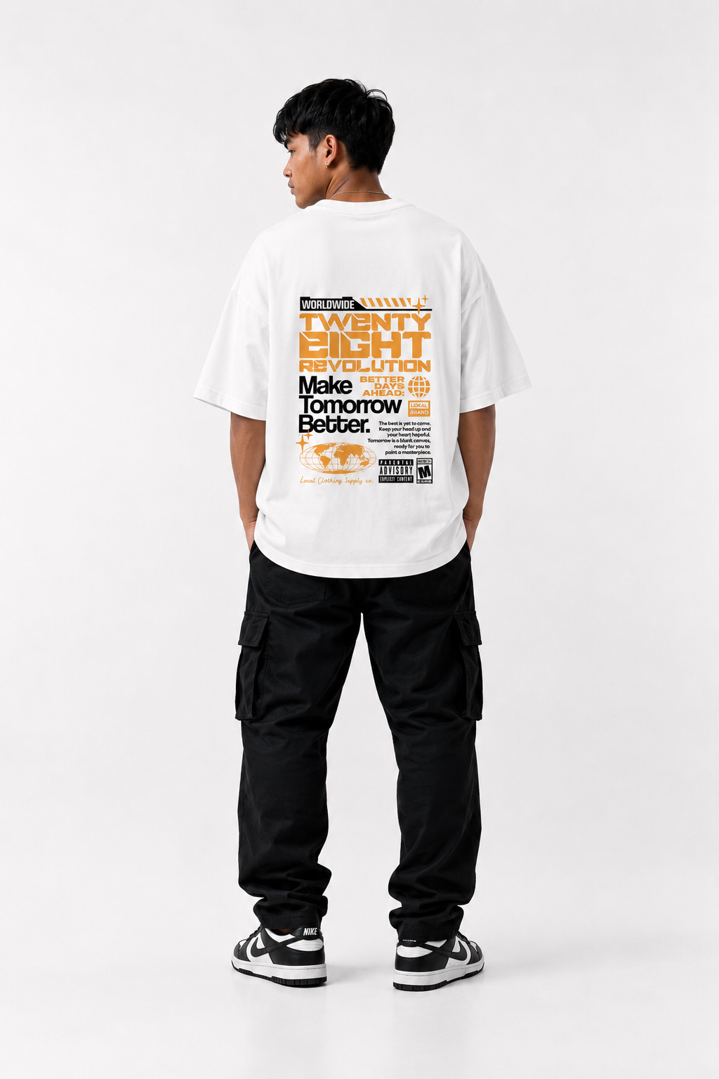 BETTER TOMORROW OVERSIZED WHITE SHIRT