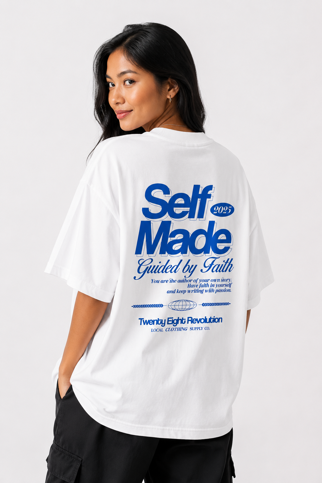 SELFMADE OVERSIZED WHITE SHIRT