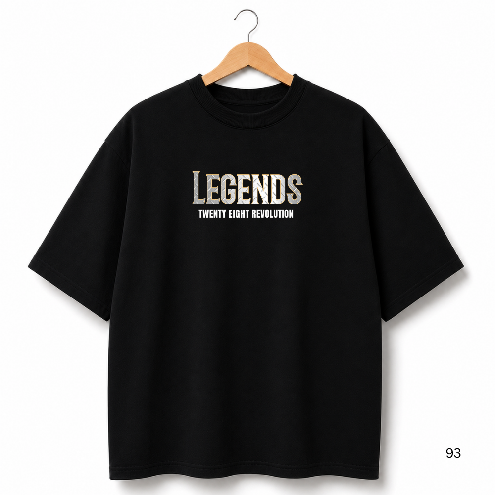 LEGENDS OVERSIZED BLACK SHIRT