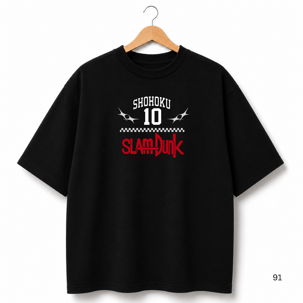 SLAM DUNK OVERSIZED BLACK SHIRT