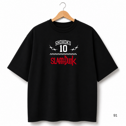SLAM DUNK OVERSIZED BLACK SHIRT