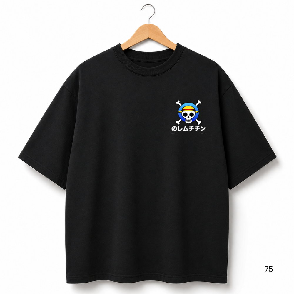 ONE PIECE MONSTER TRIO OVERSIZED BLACK SHIRT
