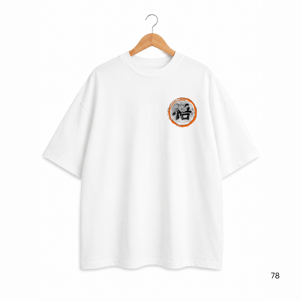 DRAGONBALL GOKOU OVERSIZED WHITE SHIRT