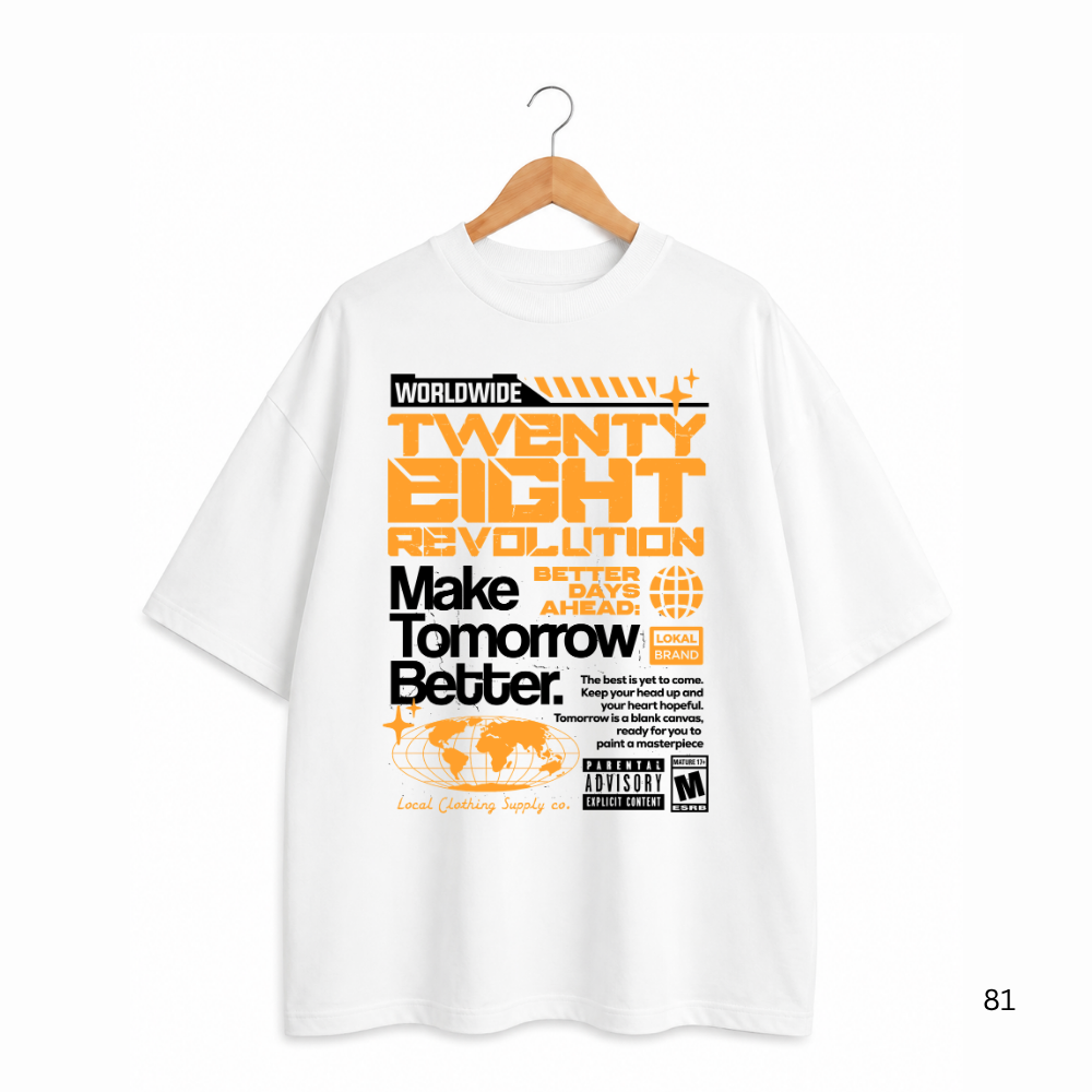 BETTER TOMORROW OVERSIZED WHITE SHIRT