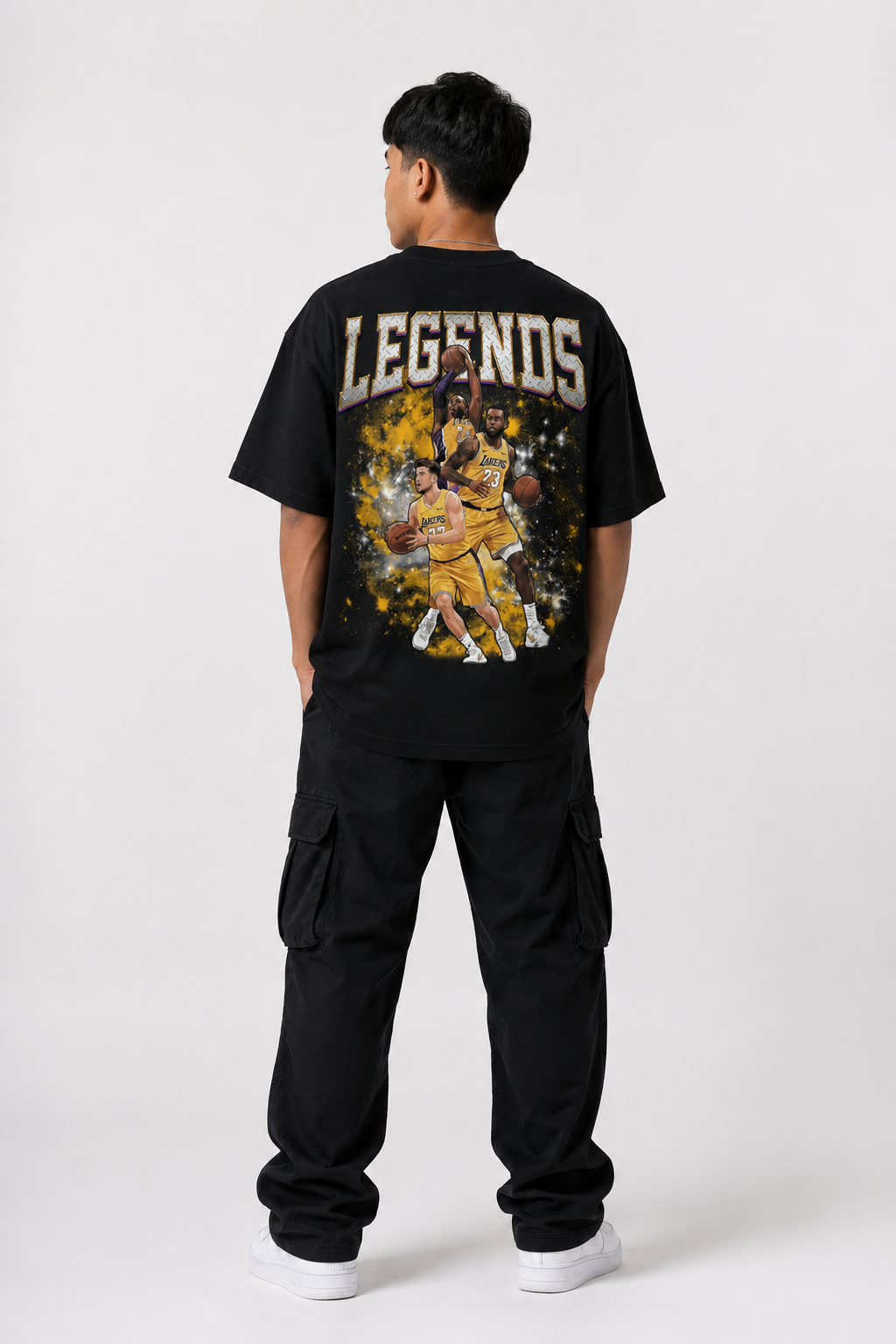 LEGENDS OVERSIZED BLACK SHIRT
