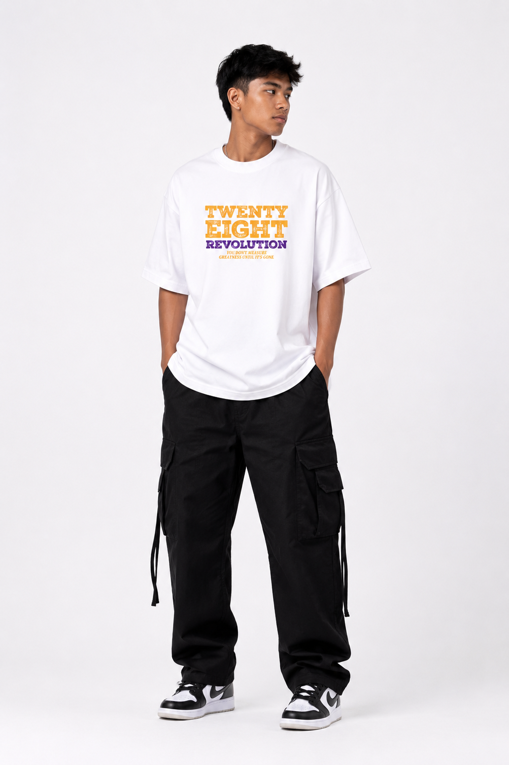 KING RETIRES OVERSIZED WHITE TSHIRT